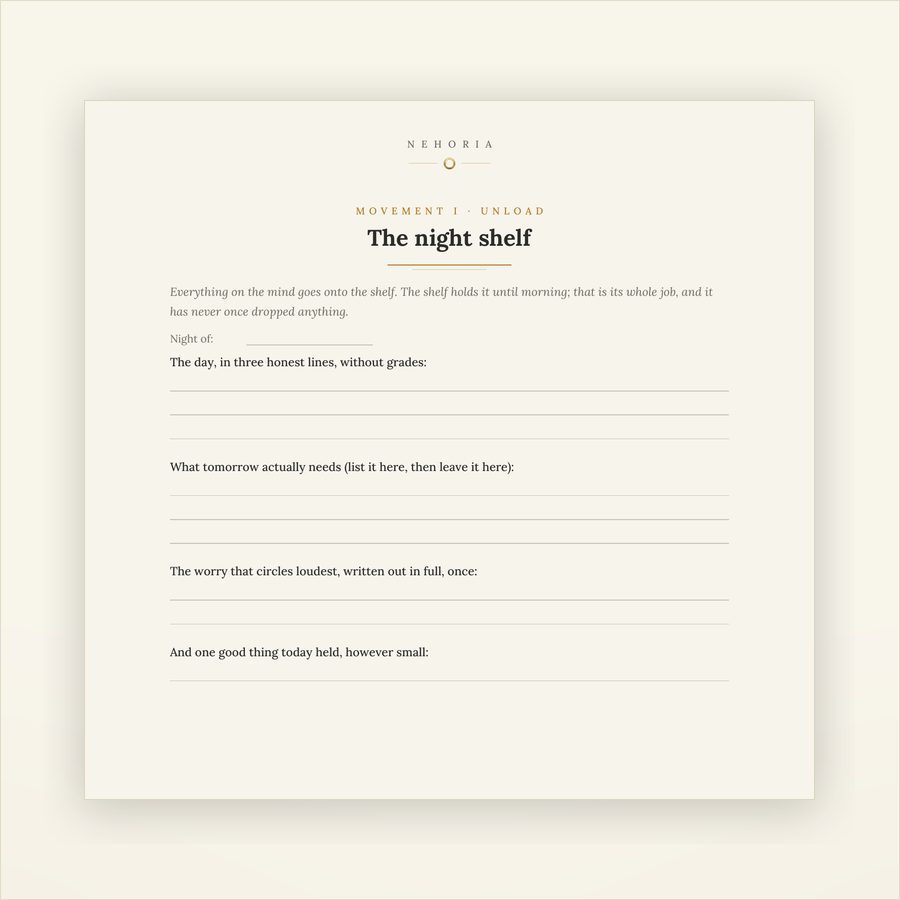 A page from Quiet Pages for Sleep, shown as it prints